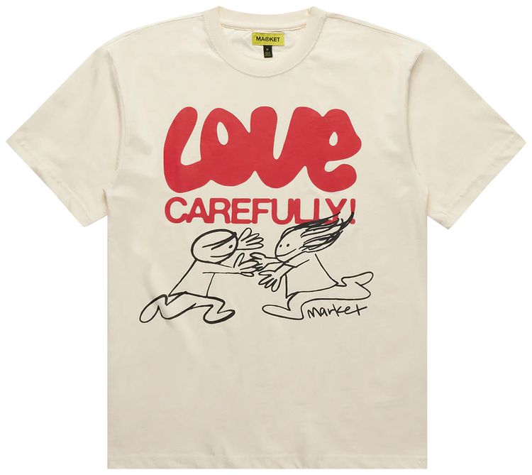 Market Love Carefully Tee Cream