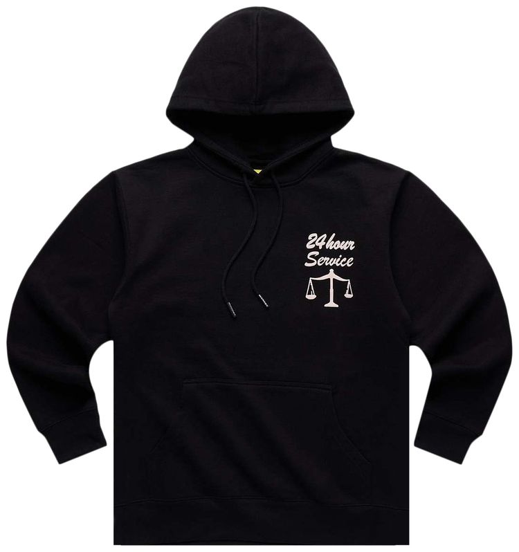 Market 24 Hr Lawyer Service Hoodie Black