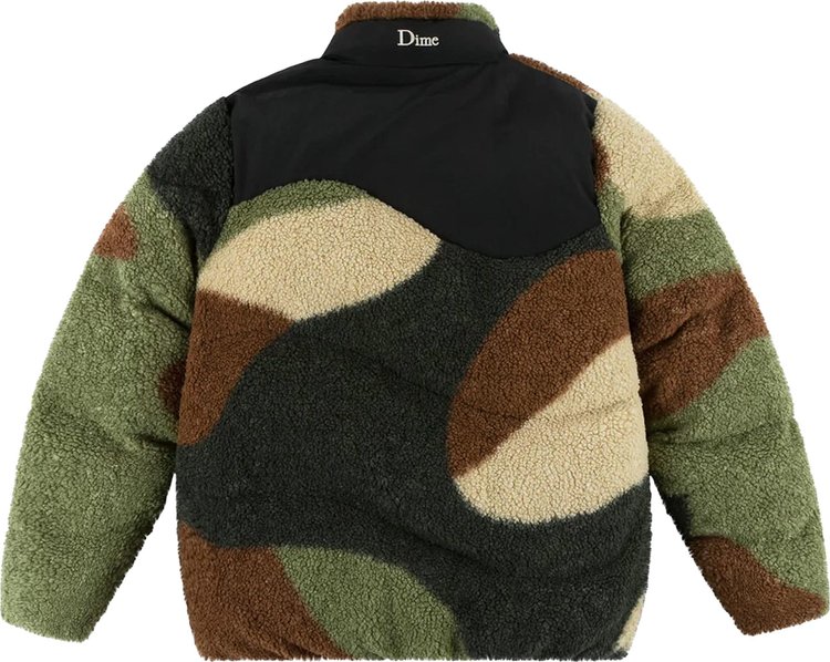 Dime Sherpa Puffer Jacket Camo