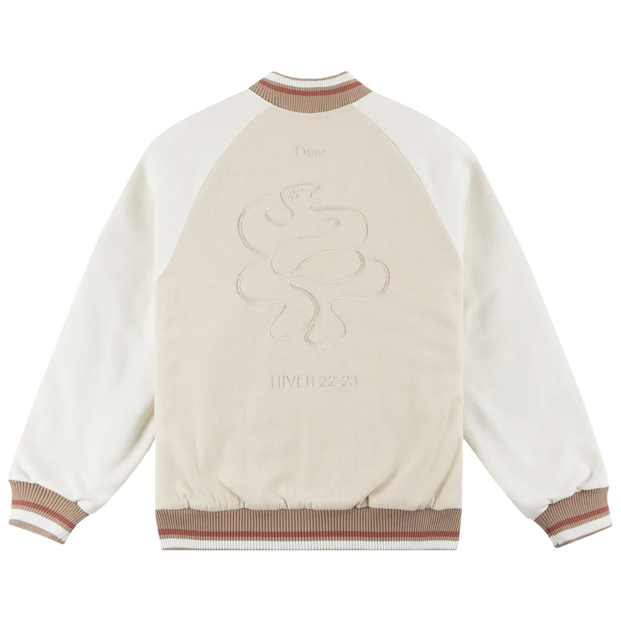 Buy Dime Letterman Wool Jacket 'Almond' - DIMEHO1ALM | GOAT