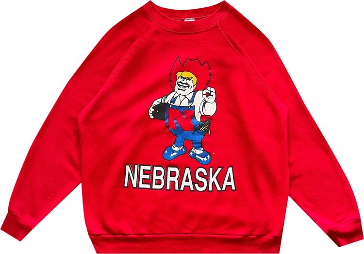 Vintage 1990s Nebraska Cornhuskers Sweatshirt 'Red'