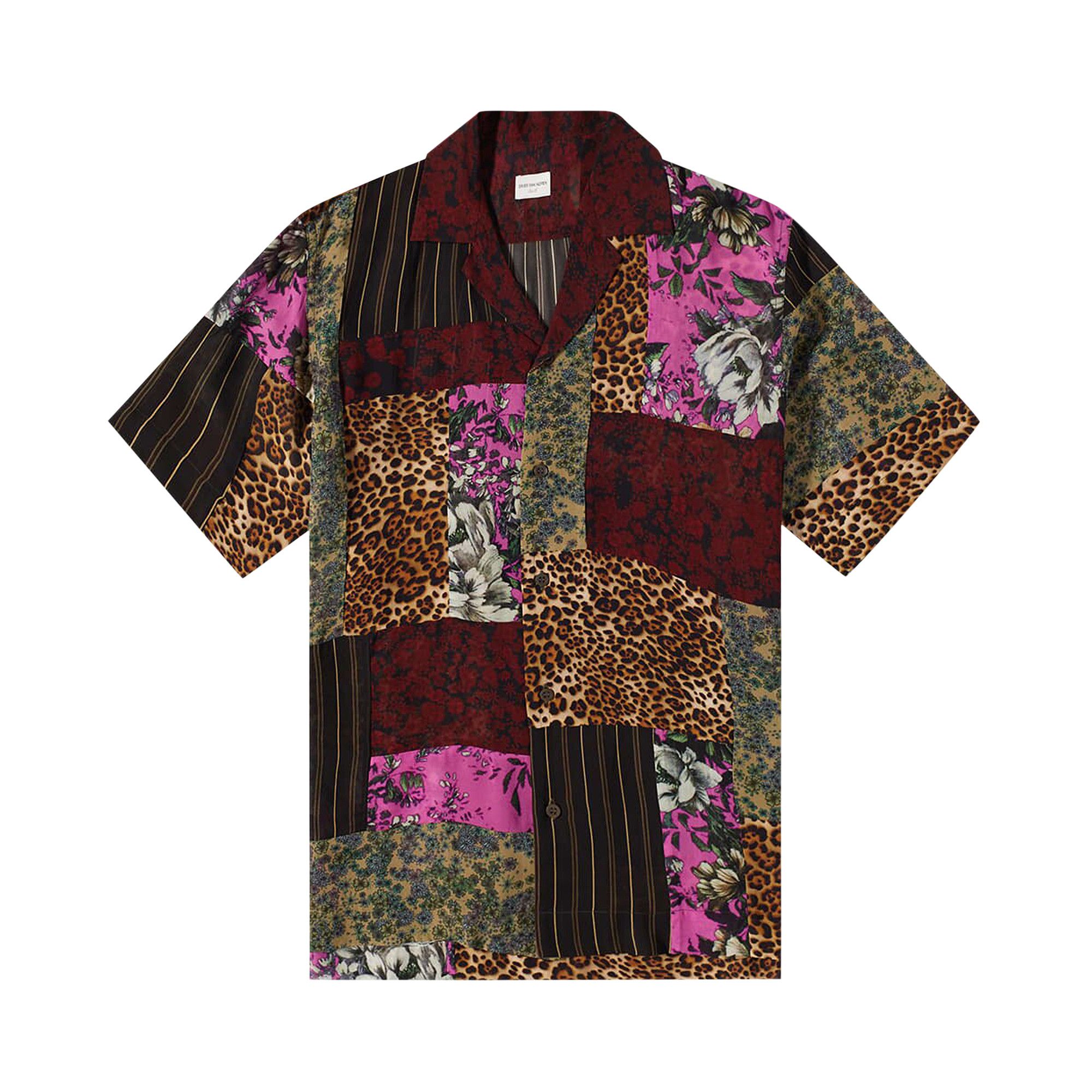 Buy Dries Van Noten Multi Panel Vacation Shirt 'Black' - 231