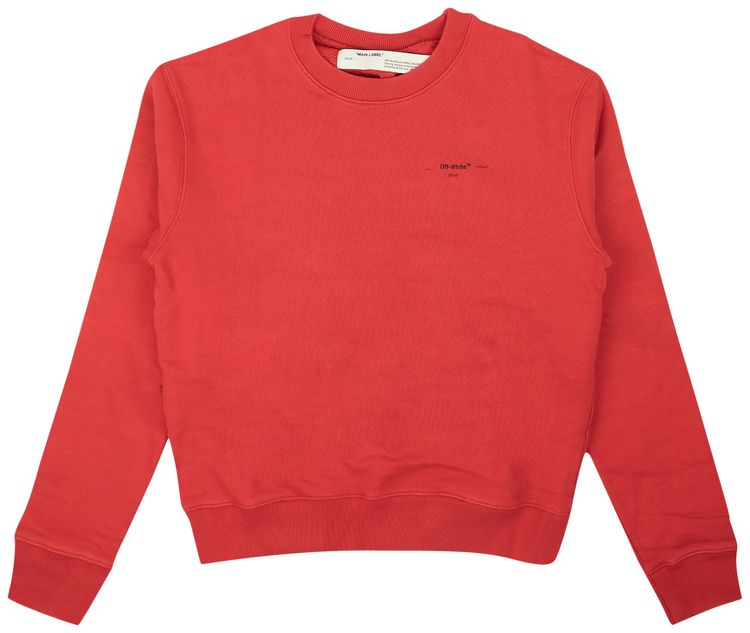 Off White Arrow Crewneck Sweatshirt Red