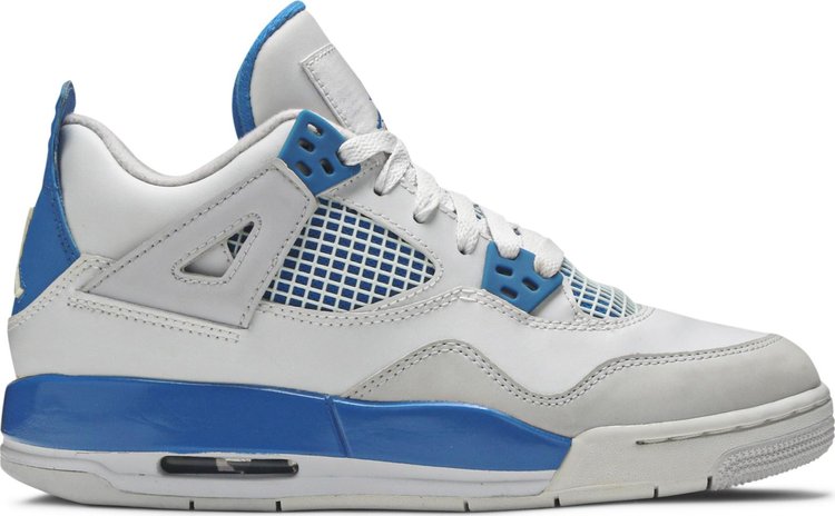 Nike Air Jordan 4 Retro "Motorsports" Military Blue/White  Men's Shoes