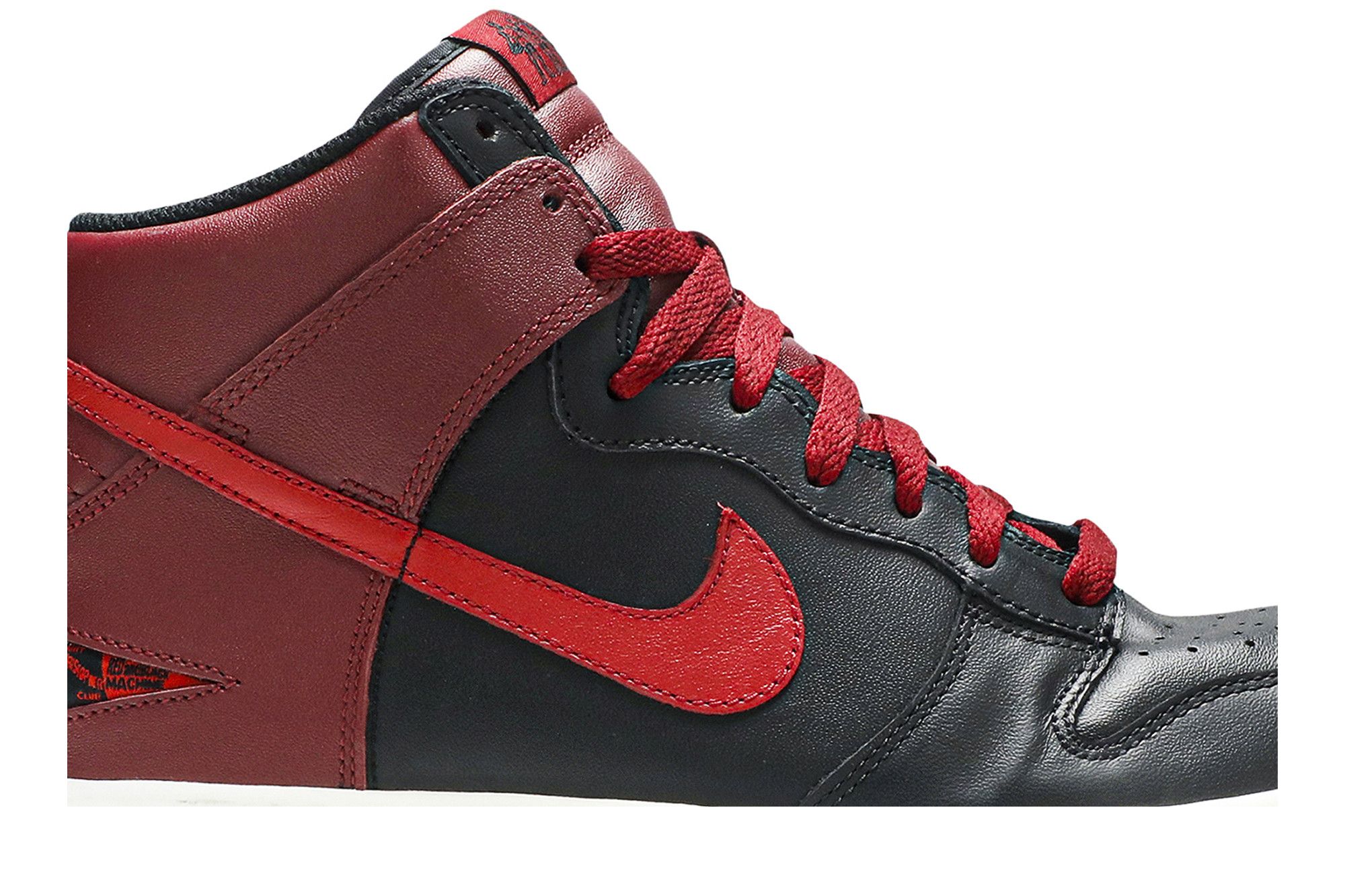 Nike dunk high black/varsity red-white shop