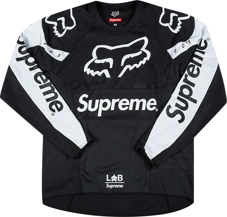 Supreme x Fox Racing Moto Jersey Top 'Black'