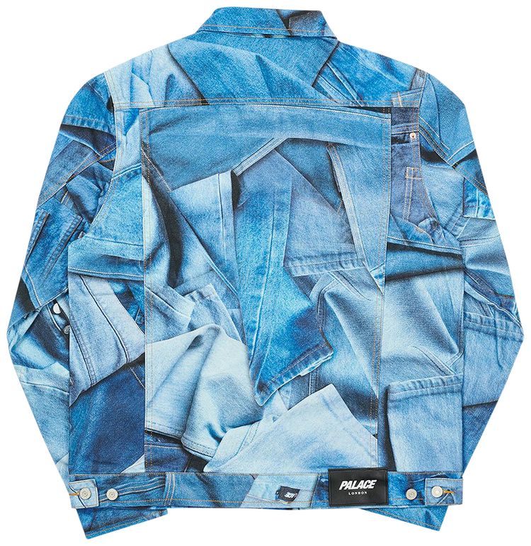 Palace Double Denim Jacket Blue