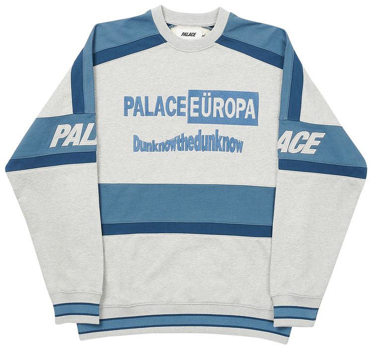 Palace Europa Crew Grey Marl