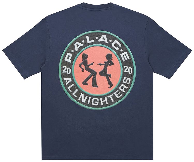 Palace All Nighters T Shirt Navy
