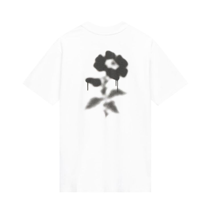 Off White Blur Flower Tee WhiteBlack