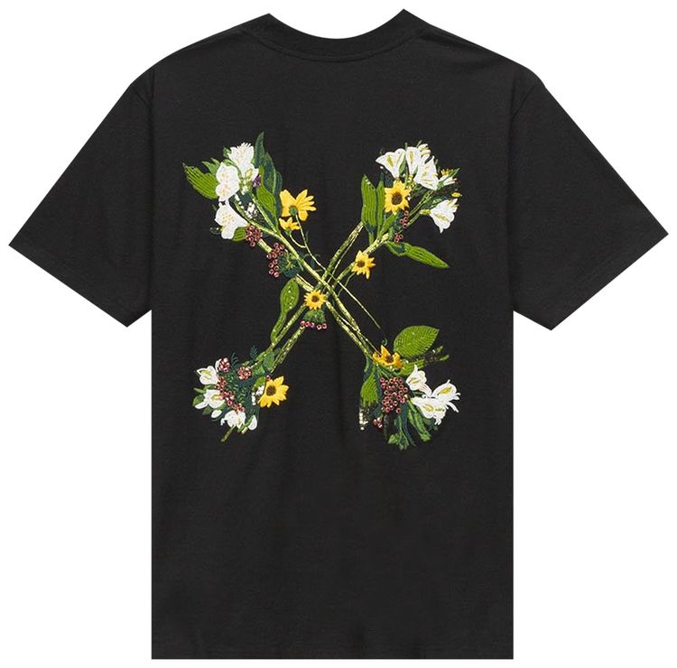 Off White Embroidered Arrow Tee BlackGreen