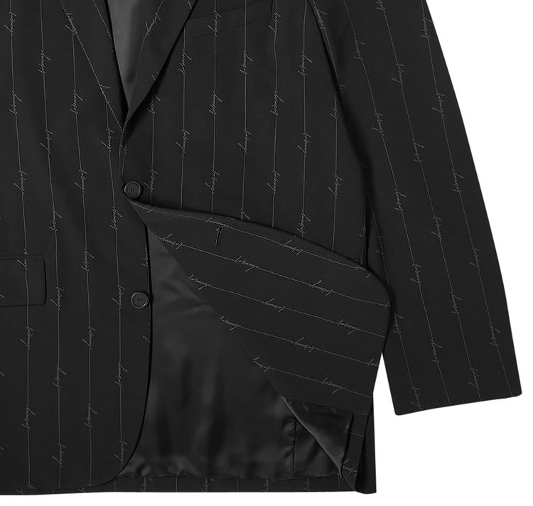 Balenciaga Boxy Suit Jacket BlackAnthracite