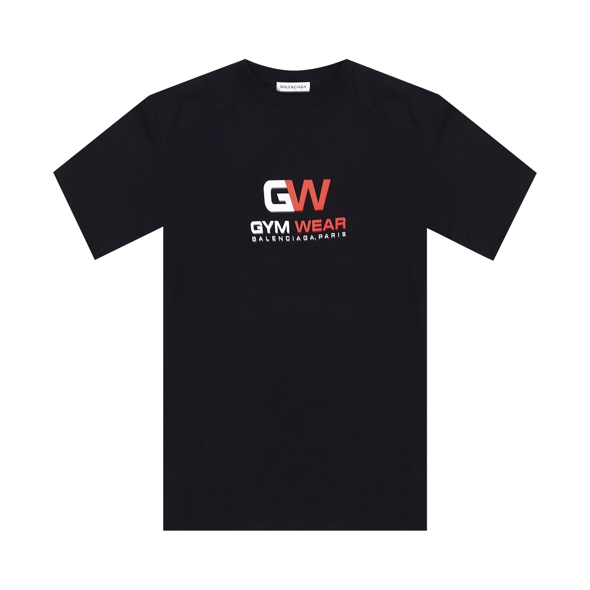 Buy Balenciaga Gym Wear Logo Tee 'Black' - 612964 TIVD5 1000 | GOAT AE