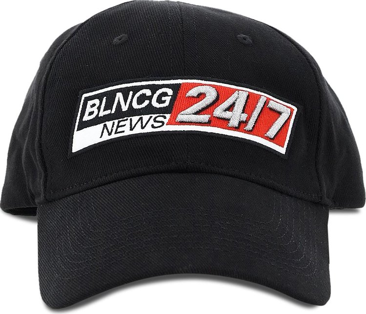 Balenciaga News Logo Cap 'Black'