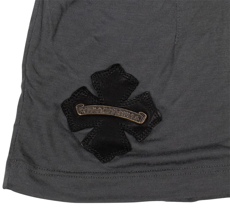 Chrome Hearts Hooded Long Sleeve Swing Dress Gray