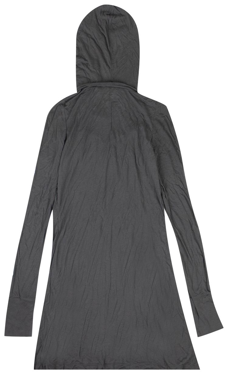 Chrome Hearts Hooded Long Sleeve Swing Dress Gray