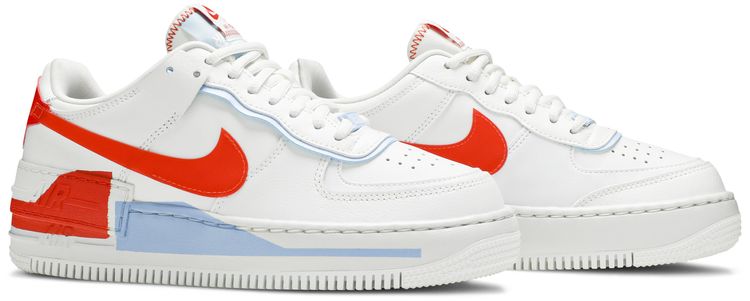 Nike Wmns Air Force 1 Shadow SE Team Orange Blue