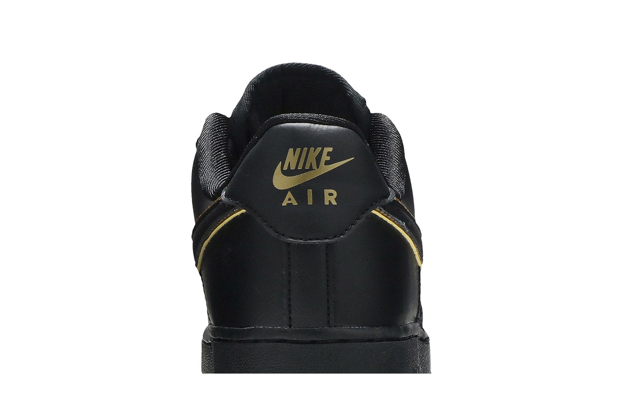 womens nike black with gold swoosh