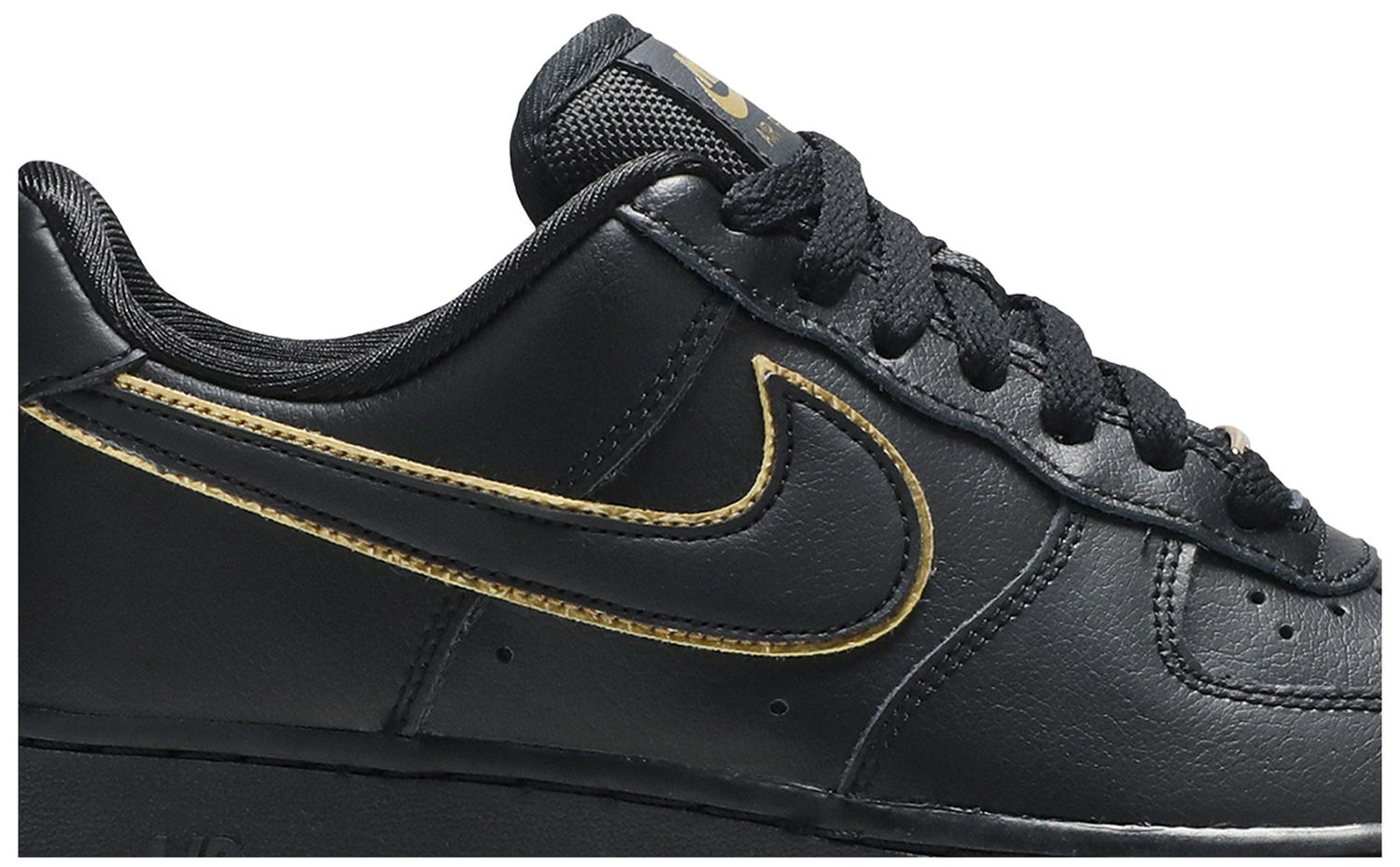mens black and gold air force 1