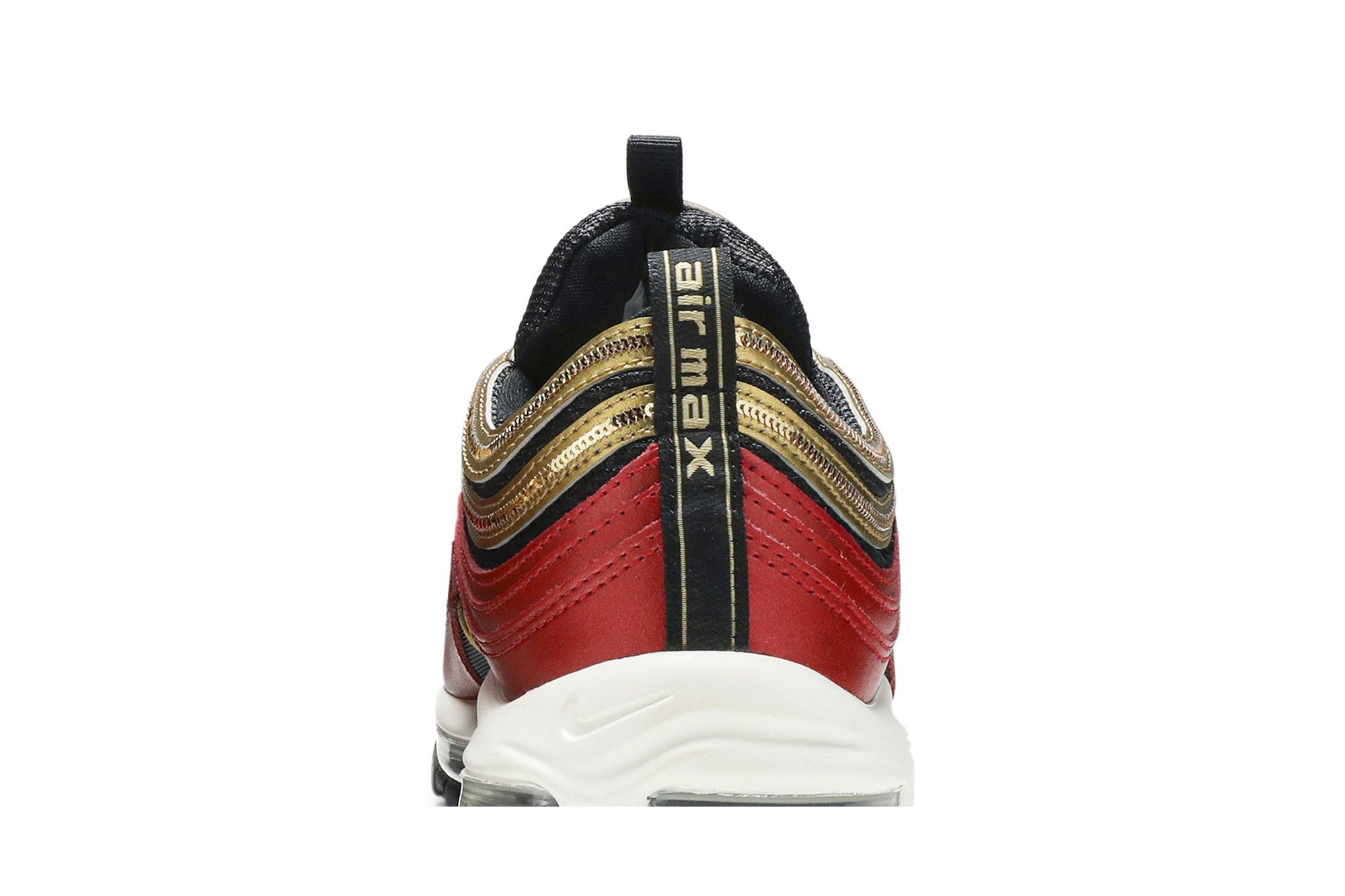 nike air max 97 red gold sequin