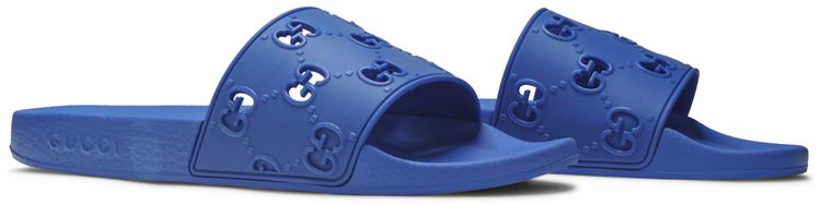 Gucci GG Rubber Slide Blue