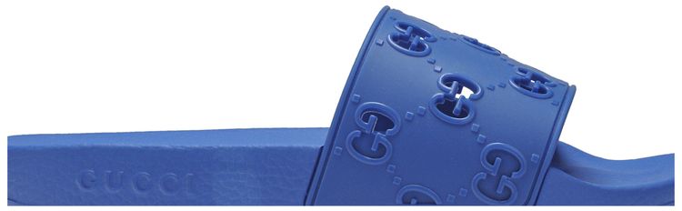 Gucci GG Rubber Slide Blue