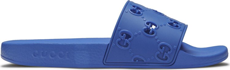 Buy Gucci GG Rubber Slide 'Blue' - 575957 JDR00 4344 | GOAT