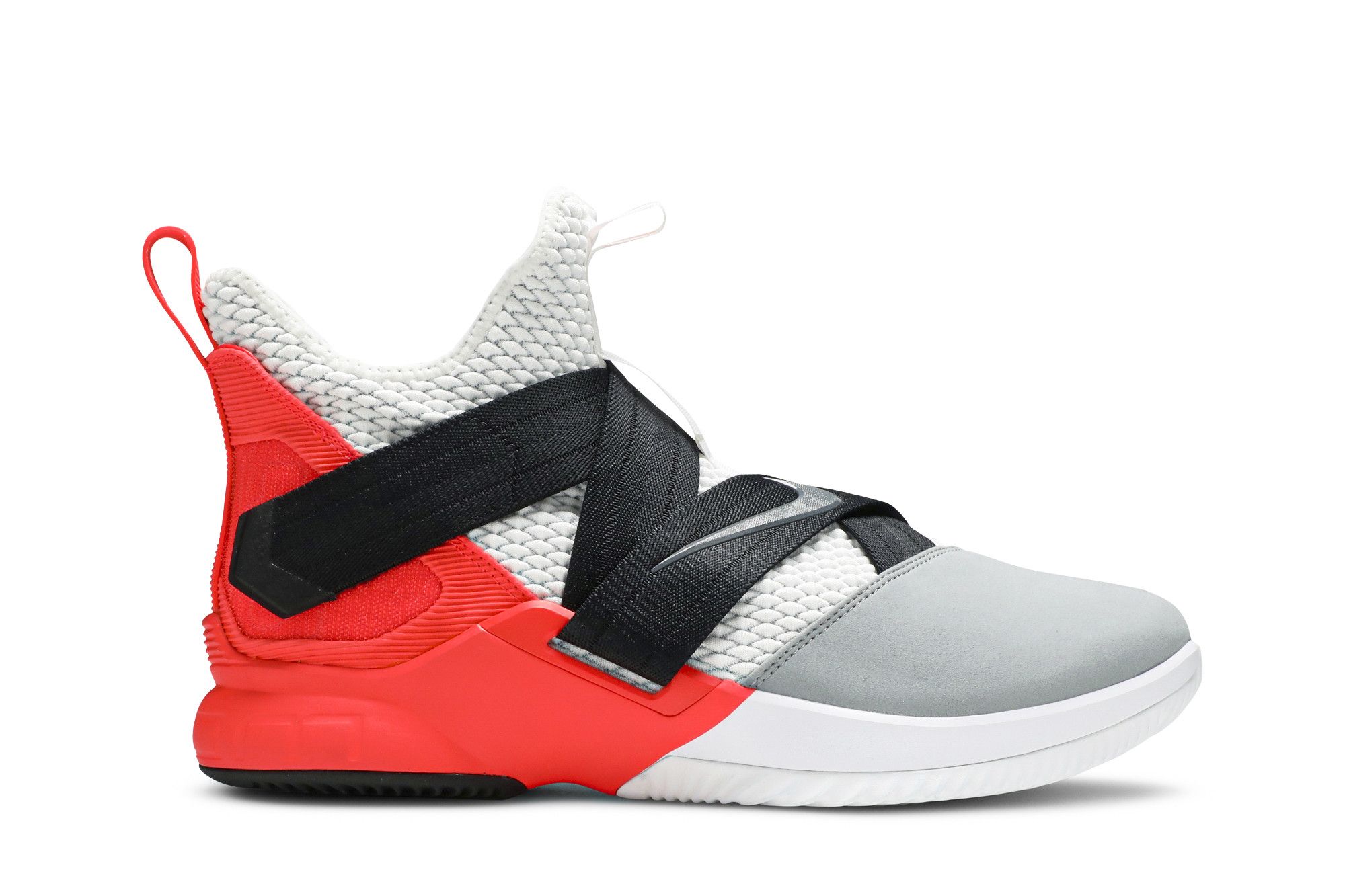 Lebron soldier 12 black on sale red