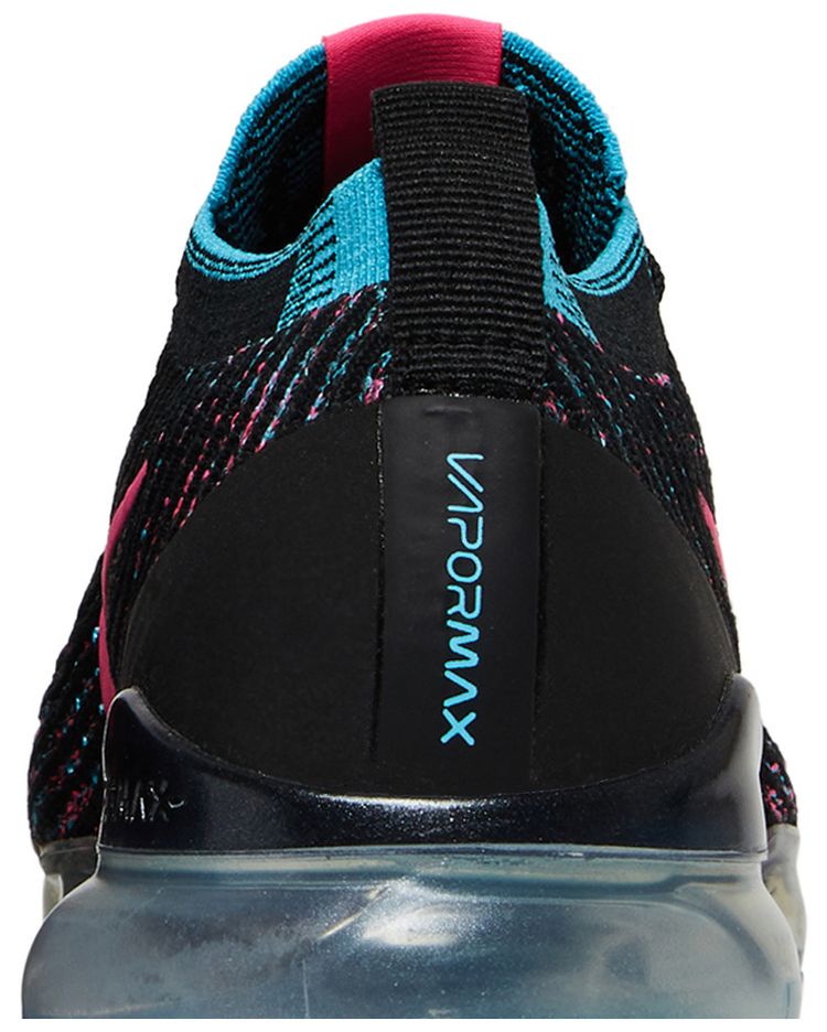 Nike Wmns Air VaporMax Flyknit 3 Black Hyper Pink Blue