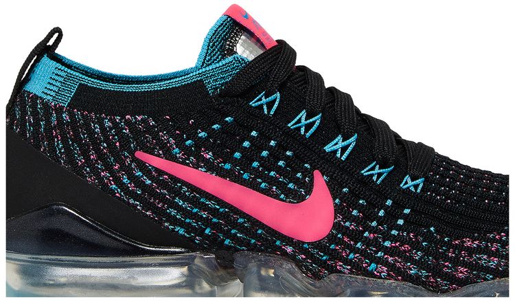 Nike Wmns Air VaporMax Flyknit 3 Black Hyper Pink Blue
