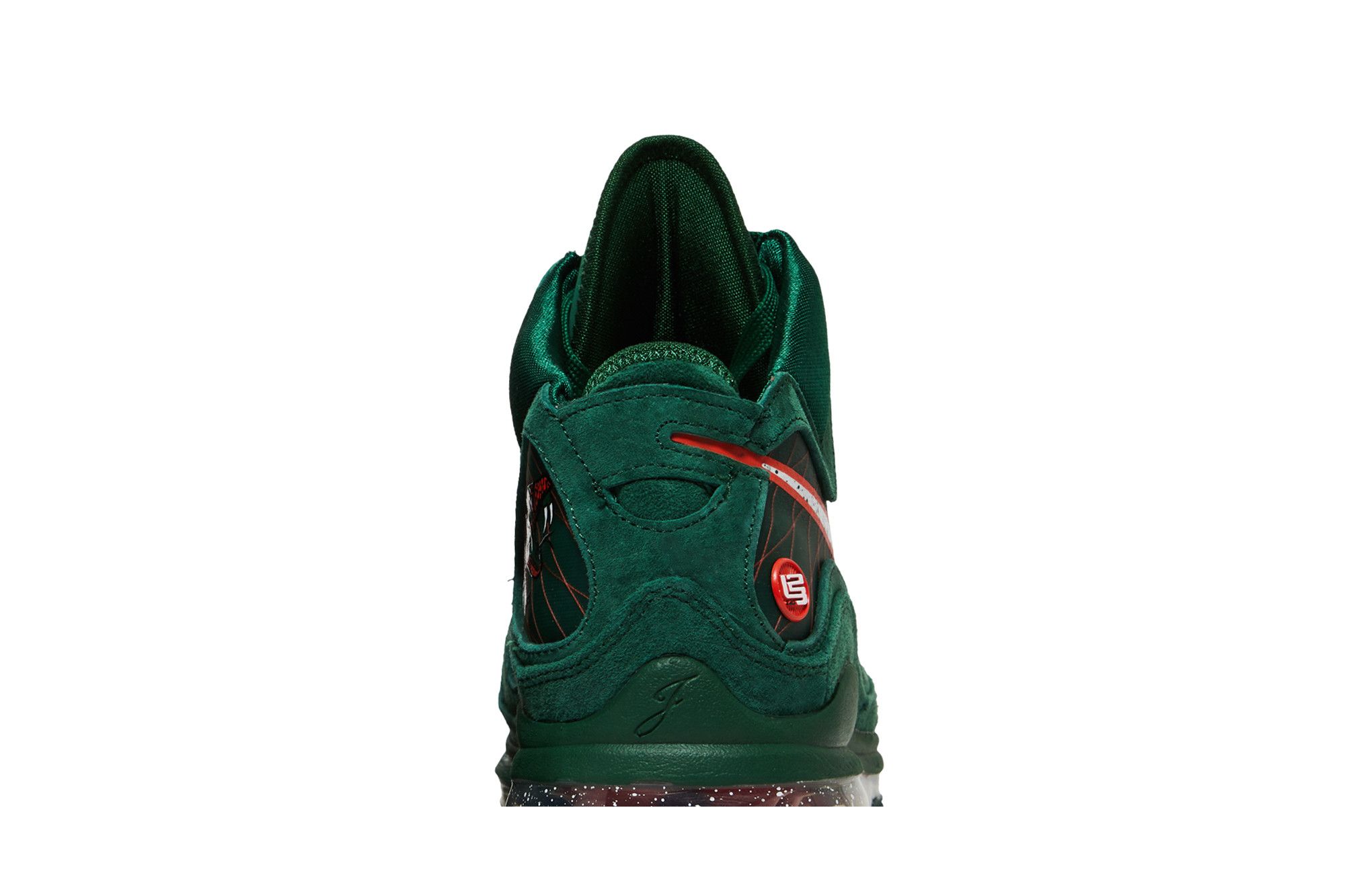 lebron 7 christmas green laces