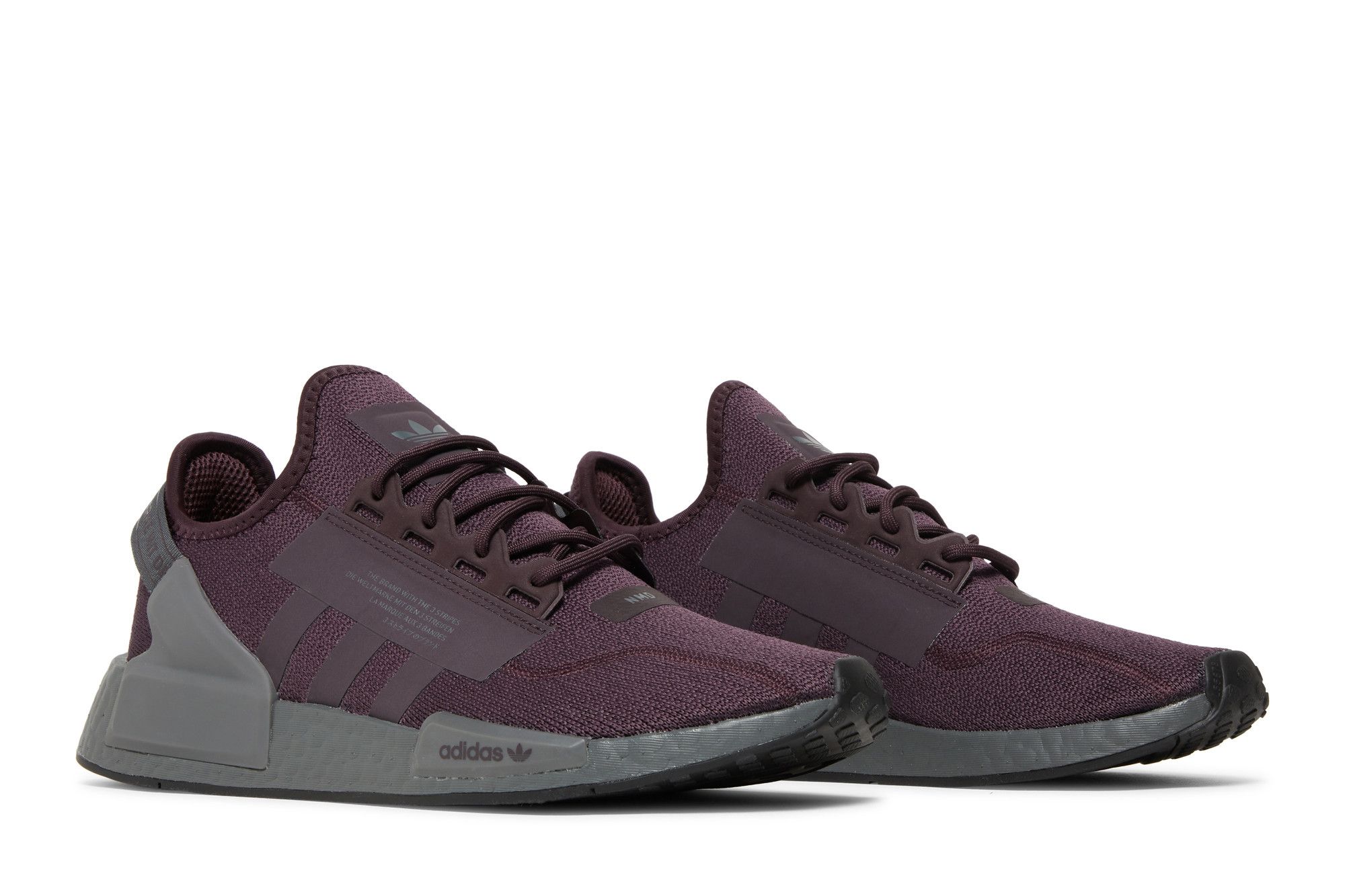 Adidas originals nmd grey and maroon new arrivals