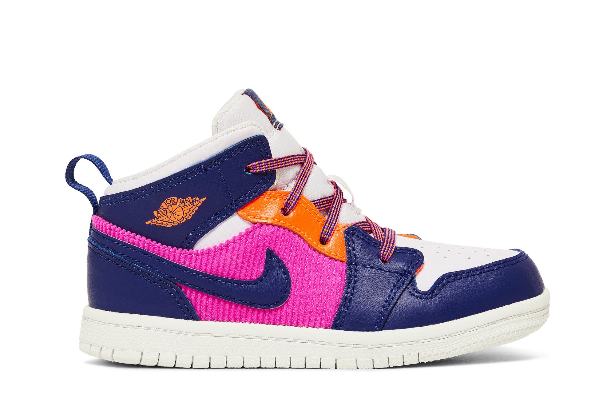 purple pink and orange jordans