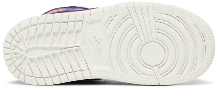 Air Jordan 1 Mid TD Regency Purple Fire Pink