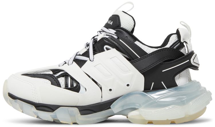Balenciaga Wmns Track Sneaker Clear Sole   White Black