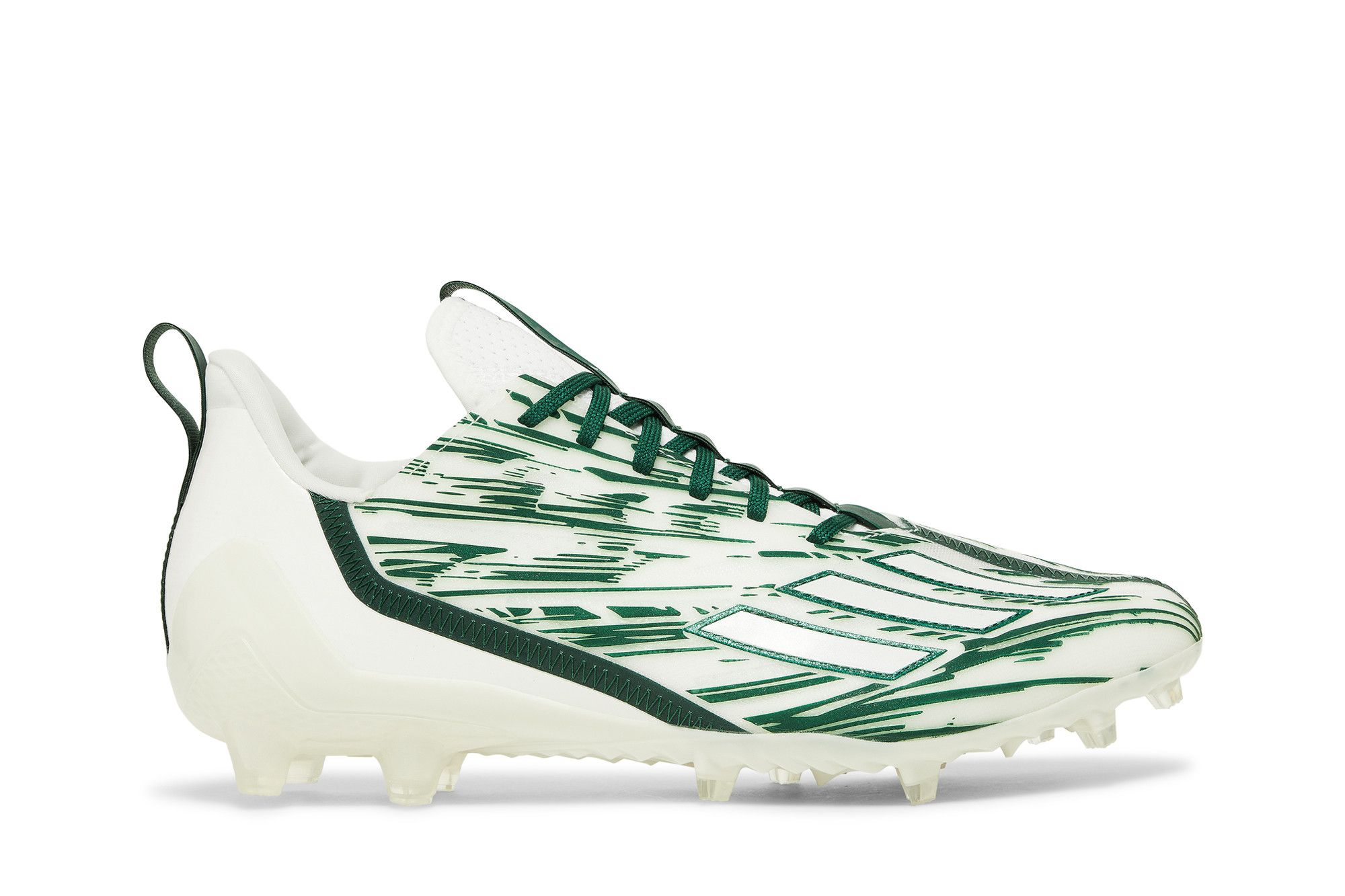 Green and online white football cleats