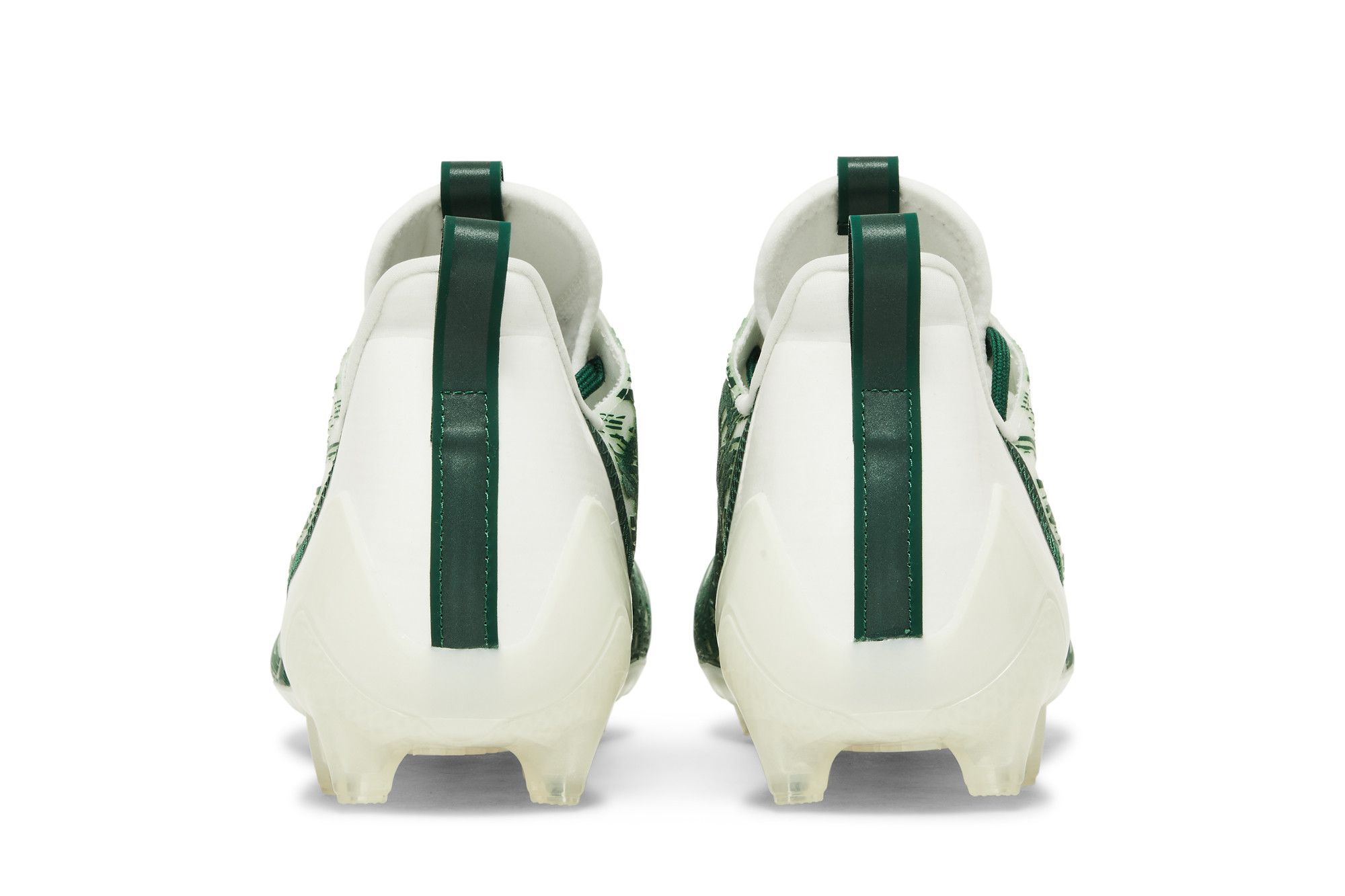 Green and white adidas football cleats store
