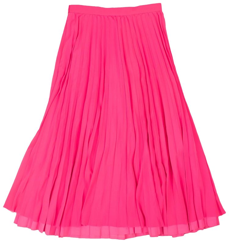 Junya Watanabe Polyester Pleated Skirt Pink