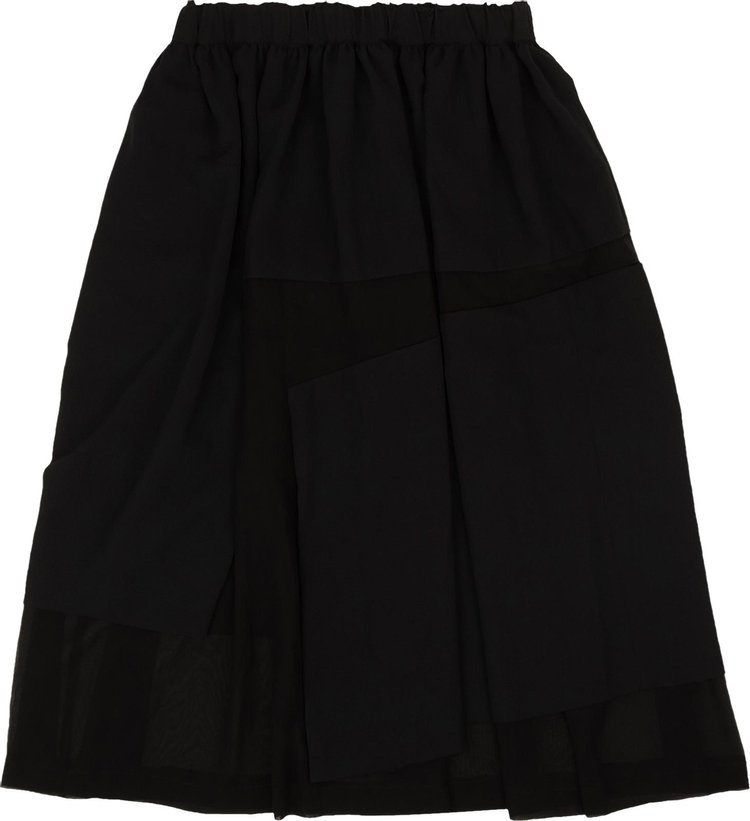 Comme des Garcons Raglan Midi Skirt Black