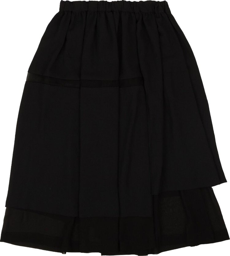 Comme des Garcons Raglan Midi Skirt Black