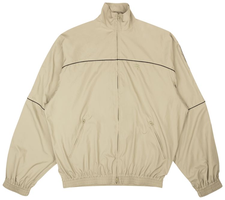 Balenciaga Zip Up Track Jacket Cream