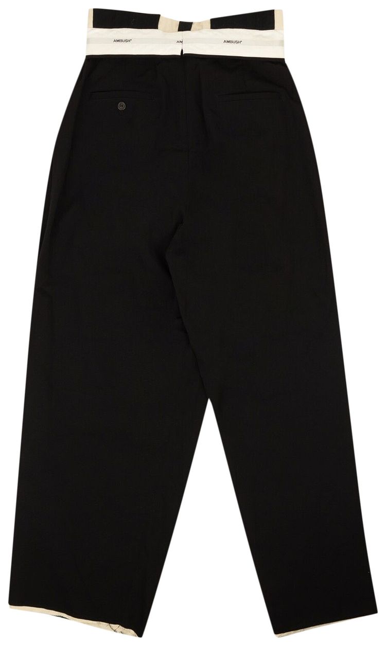 Ambush Folded Waist Pants Black