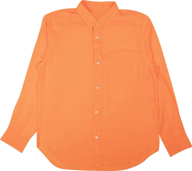 Junya Watanabe Transparent Long-Sleeve Shirt 'Neon Orange'