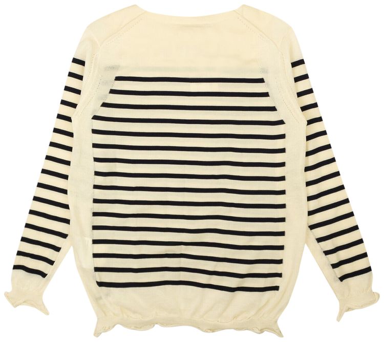 Junya Watanabe Striped Sweater Off White