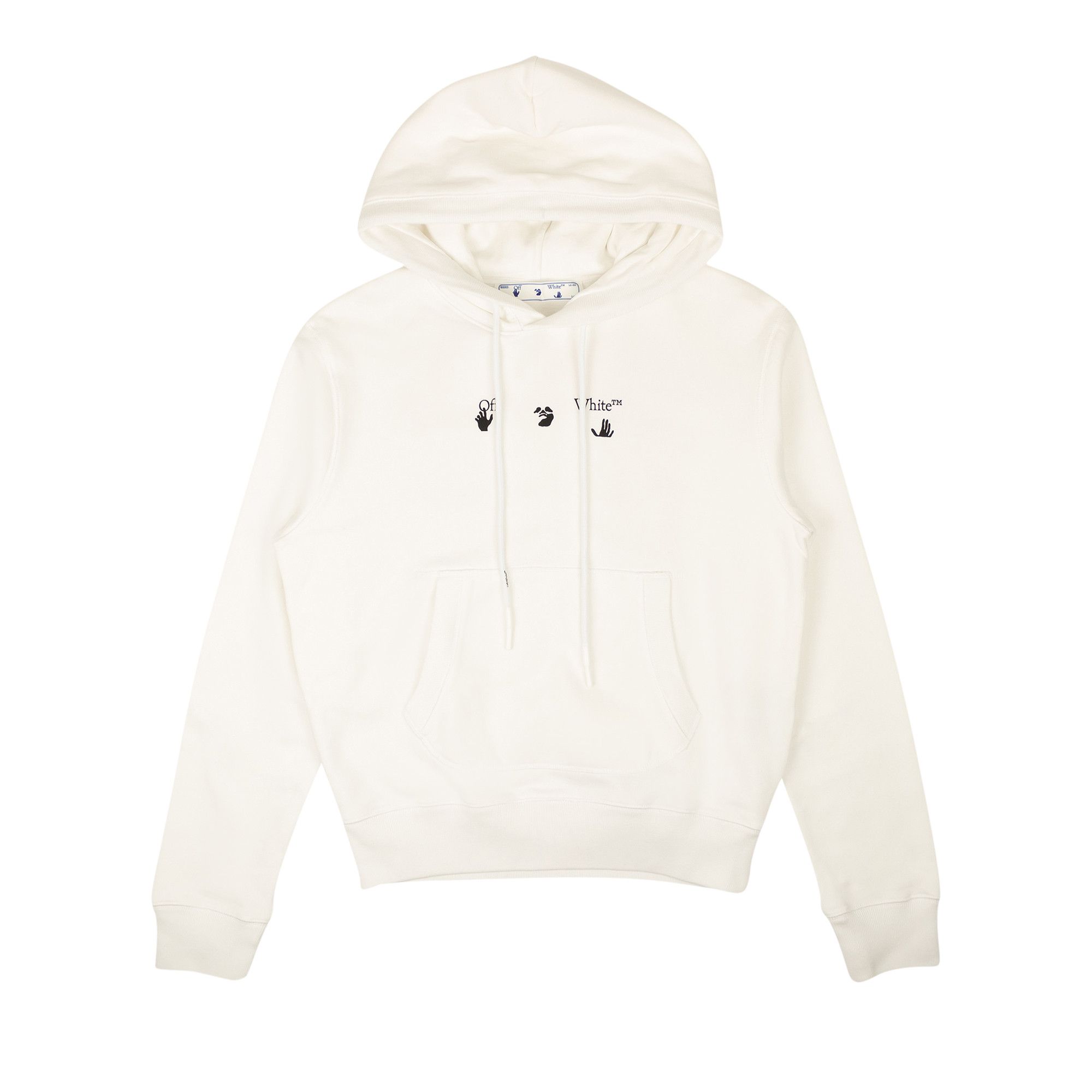 Buy Off-White Marker Flatlock Slim Hoodie 'White