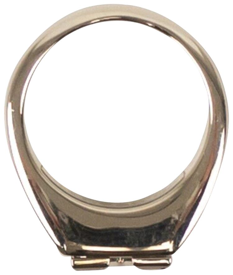 Off White Metal Arrow Ring Silver