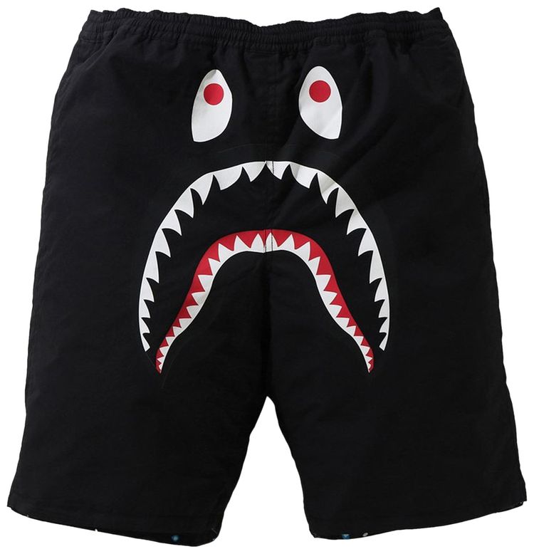 Buy BAPE Space Camo Shark Reversible Shorts 'Black' - 1H20 153 016 BLACK |  GOAT