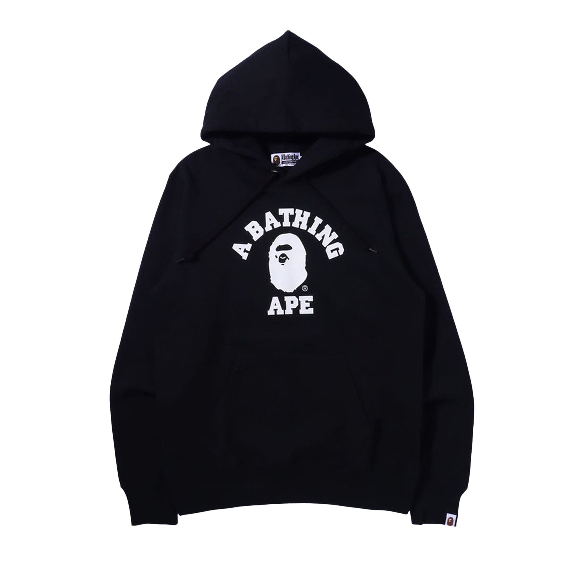 Buy BAPE College Pullover Hoodie 'Black' - 1H80 114 008 BLACK