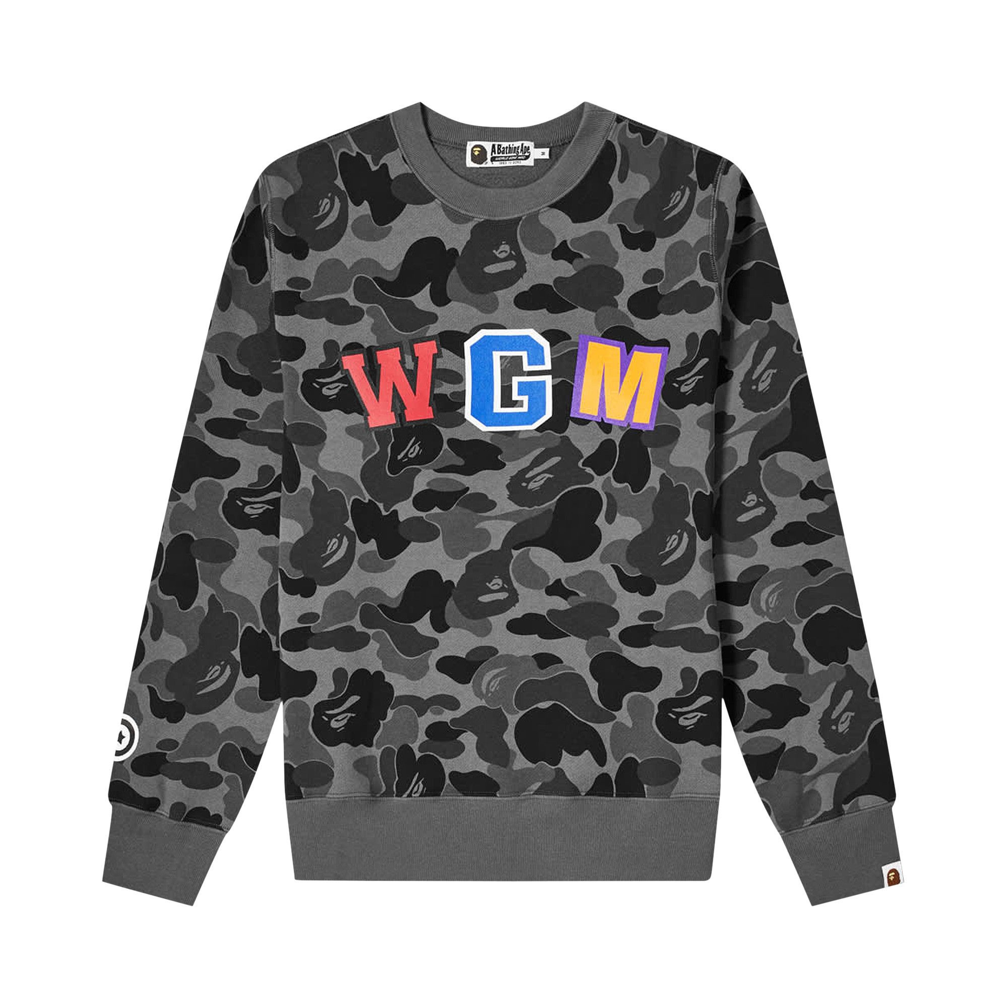 Bape hotsell crewneck black