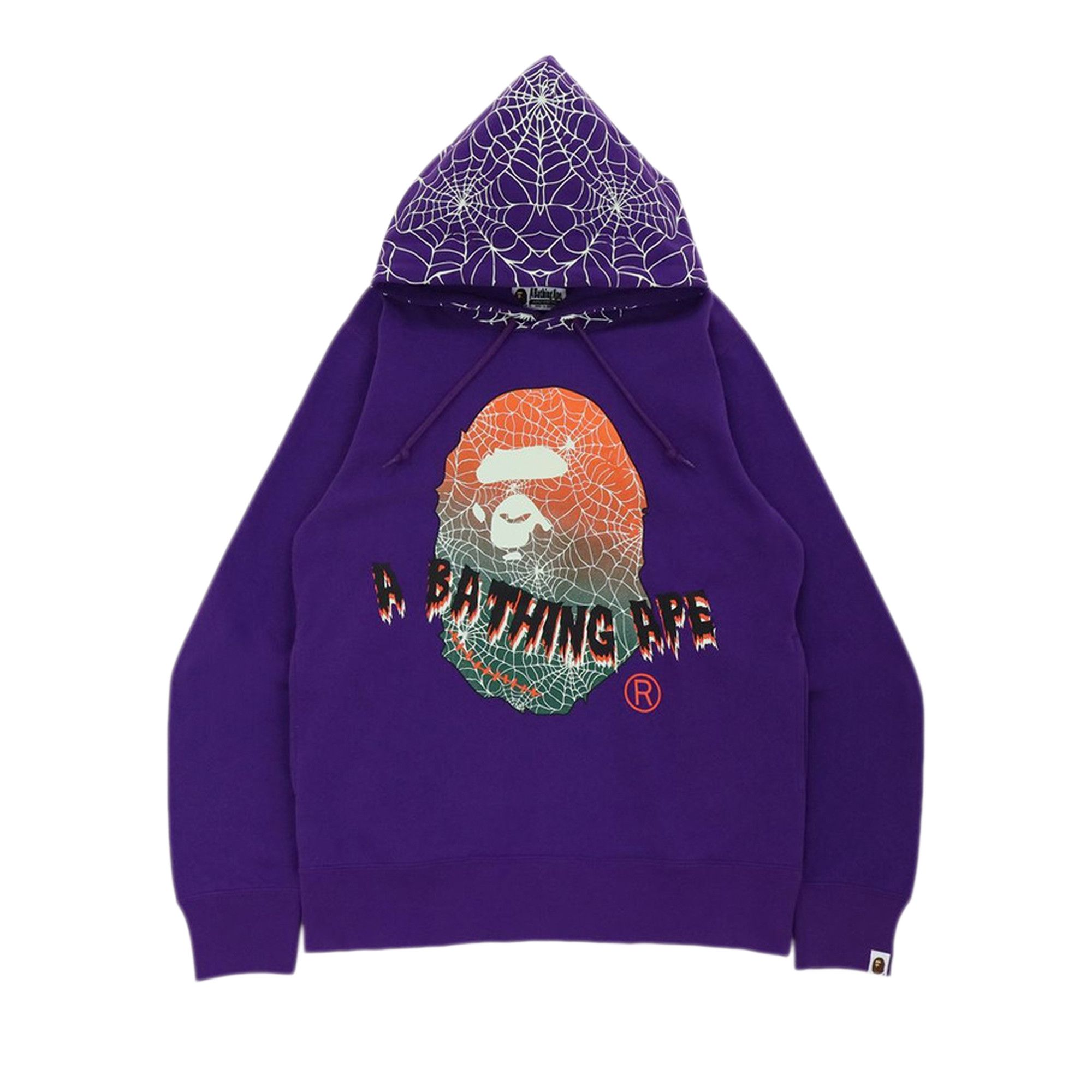 Buy BAPE Halloween Ape Head Glow In The Dark Pullover Hoodie Purple 1H70 114 009 PURPLE GOAT CA